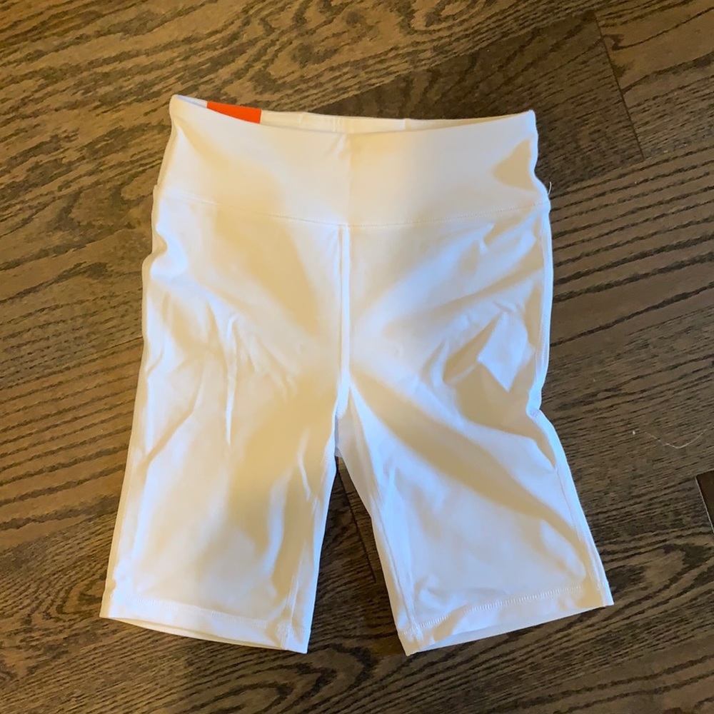 J.Crew White Biker Short